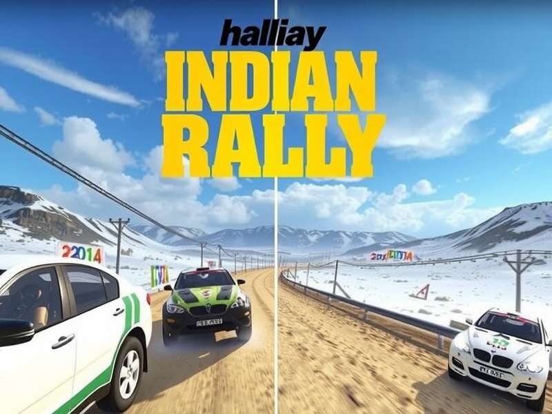 Indian Hill Rally Main Gameplay Screenshot with Himalayan Tracks