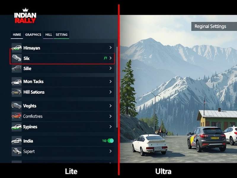 Indian Hill Rally Game Map Showing All Regional Hill Stations