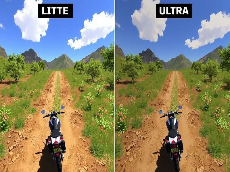 Indian Hill Rally Graphics Comparison Lite vs Ultra Settings
